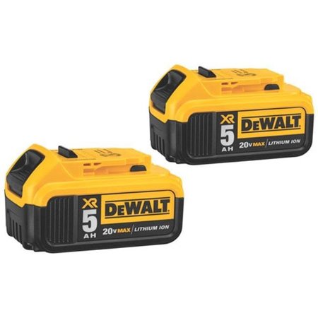 Dewalt Dewalt 115-DCB205-2 20V MAX 5 Ah Lithium Ion Battery Double Pack 115-DCB205-2
